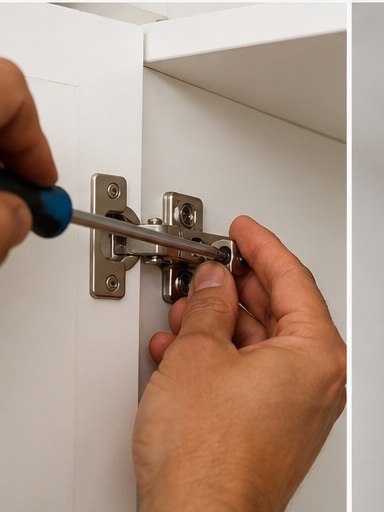 Detalhe de acabamento em reparo residencial